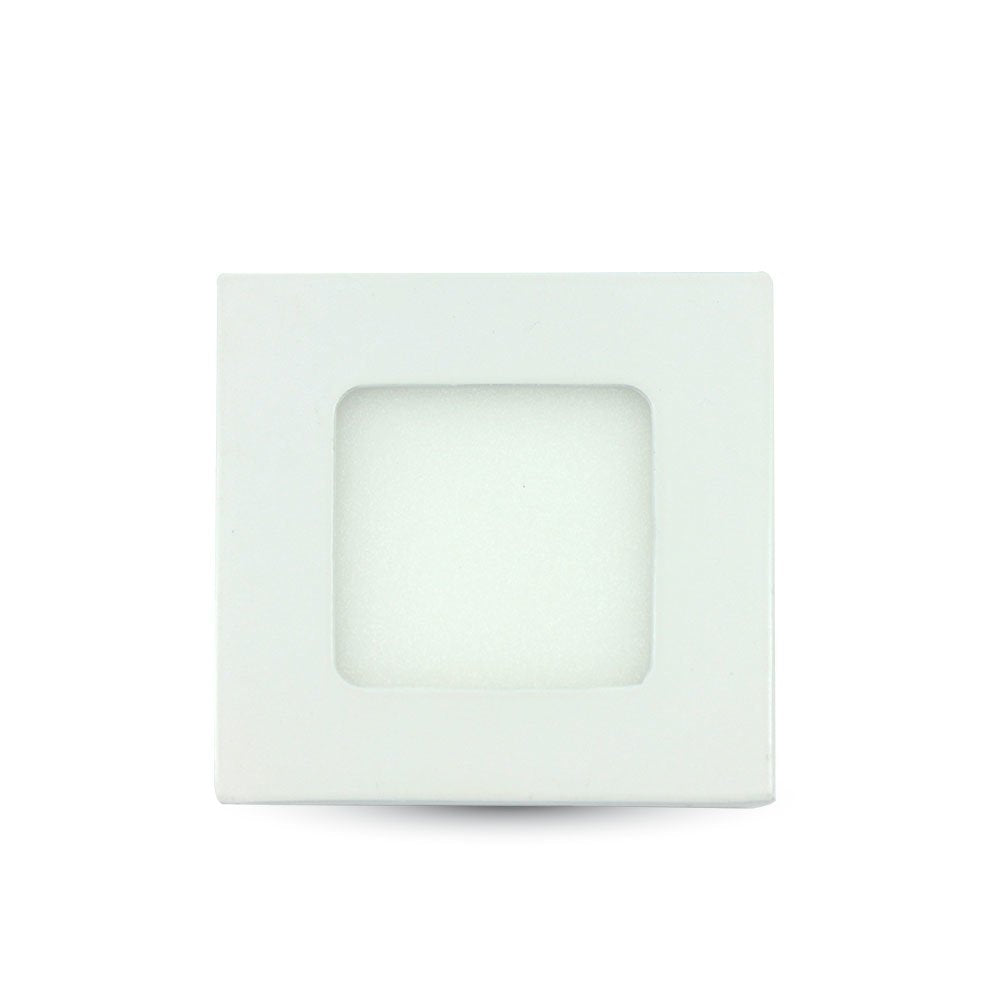 Panel Led Slim V-Tac Cuadrado  84*84*12mm Luz Calida 3w>>25w 210lm C Transf L6295