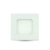 Panel Led Slim V-Tac Cuadrado  84*84*12mm Luz Calida 3w>>25w 210lm C Transf L6295