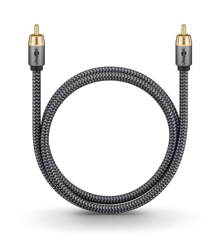 Cable 10,0m 1xrca M A 1xrca Macho Subwoofer Flexiplus Nylon Goobay