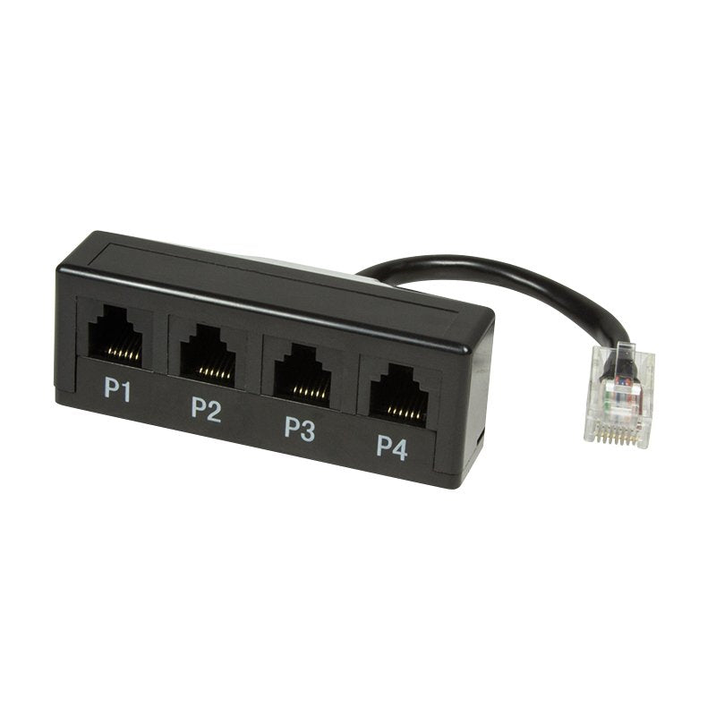 Logilink Modular Adapter 4 Port Telephone Splitter 1*R45 4*Rj11