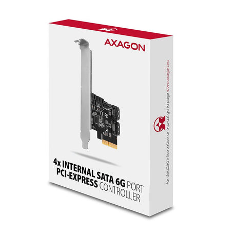 EAN 8595247906977 - Axagon PCES-SA4X4 tarjeta y adaptador de interfaz Interno SATA imagen 6