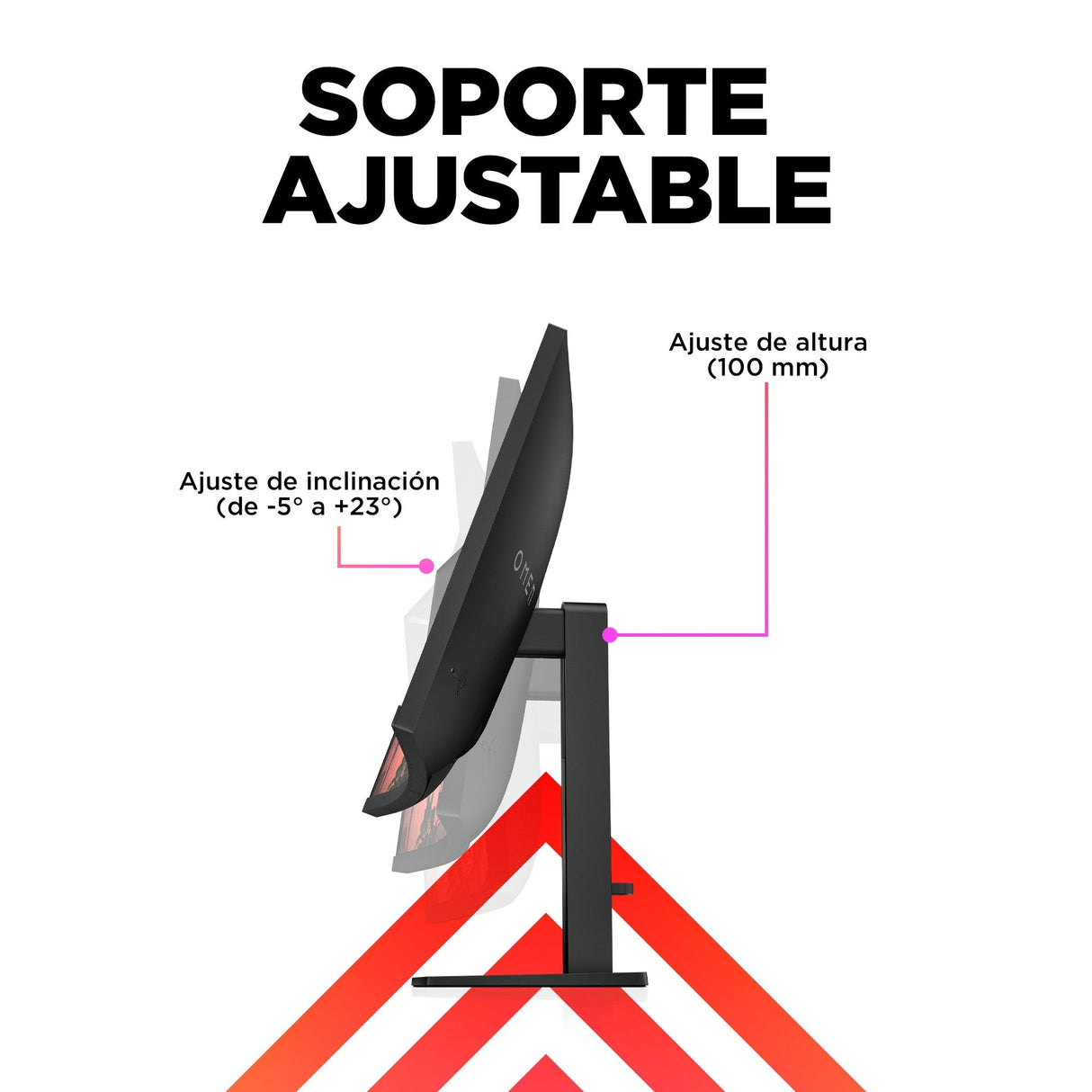 EAN 0197029618542 - OMEN by HP 31.5 inch QHD 165Hz Curved Gaming Monitor - OMEN 32c pantalla para PC 80 cm (31.5") 2560 x 144 imagen 12