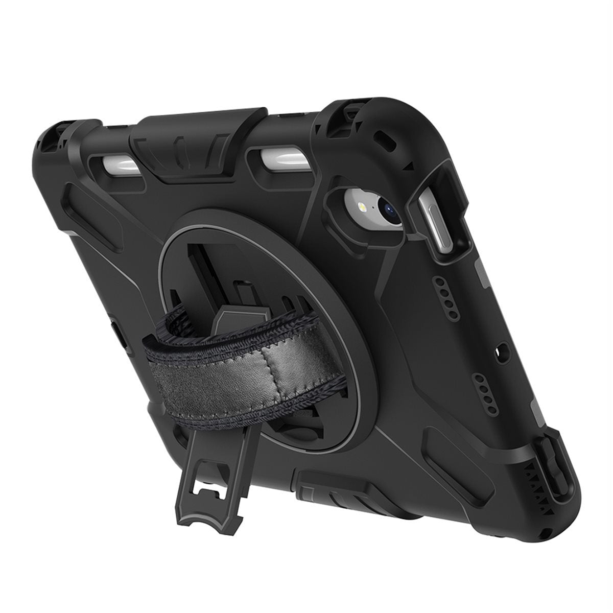 Funda Reforzada 3m Con Asa 360 + Stand + Bandouliere Para Apple Ipad Mini 6 (2021 - 2023) / Mini 7 (2024) - Eiger®