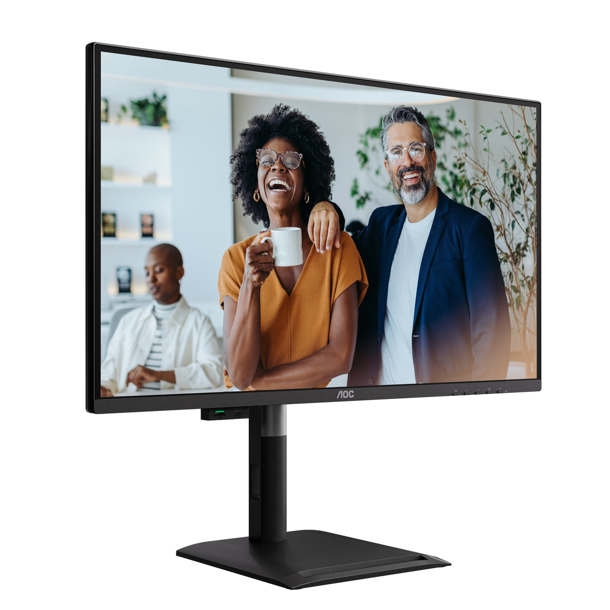 Aoc Q27p4cv 27" Ips Qhd 120hz 4ms Hdmi 2.0 Dp Usb C Dp Alt Mode Pd 96w Has