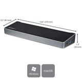 Startech Dock Usb-C Para Tres Monitores 4k Con 5 Puertos Usb 3.0