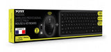 Port Designs Mouse And Keyboard 2in1 Robust And Long-Lasting Keyboard Ergonomic And Ambidextrous Mouse Wireless 2.4ghz Usb-A/Usb-C