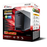 Fantec  Qb-X2u31r Black 2 X 3,5 Sata Raid Hdd Usb 3.1