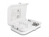 Lwl Verteilerbox Für Innen- Und Aussenbereich Ip65 Wasserfest Abschliessbar 8 Port Weiss