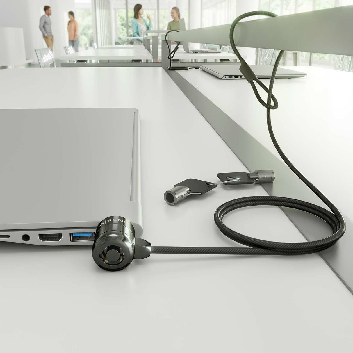 EAN 8435739901229 - AISENS ASLK-D40K04-BK cable antirrobo Negro 1,5 m imagen 6