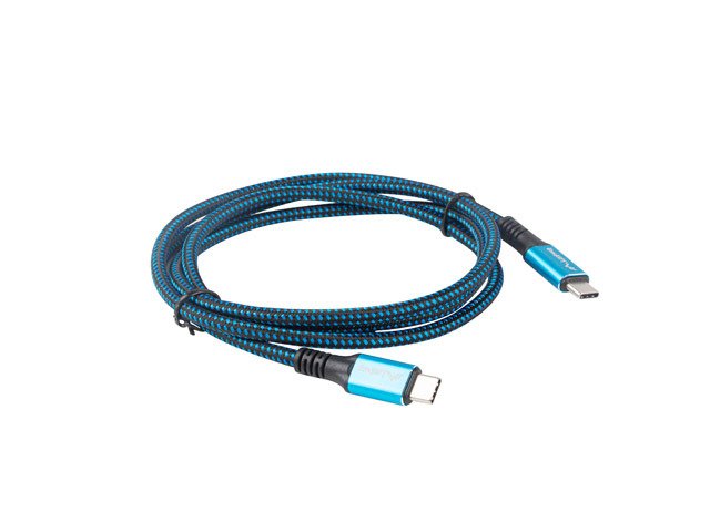 EAN 5901969436747 - Lanberg CA-CMCM-45CU-0012-BK cable USB USB4 Gen 2x2 0,12 m USB C Negro, Azul imagen 6