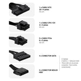 Fuente De Alimentacion Coolbox  Atx Powerline Iii 550w 85%Efi  Coo-Fapw3-550