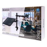 Unykach Uk1420 Soporte De Mesa Con Brazo Articulado Para Monitor De 10"-32" + Soporte Para Portatil - Giratorio,