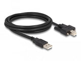 Delock Cable Usb 2.0 Typ-A Stecker Zu Typ-B Stecker Mit Schrauben 2 M
