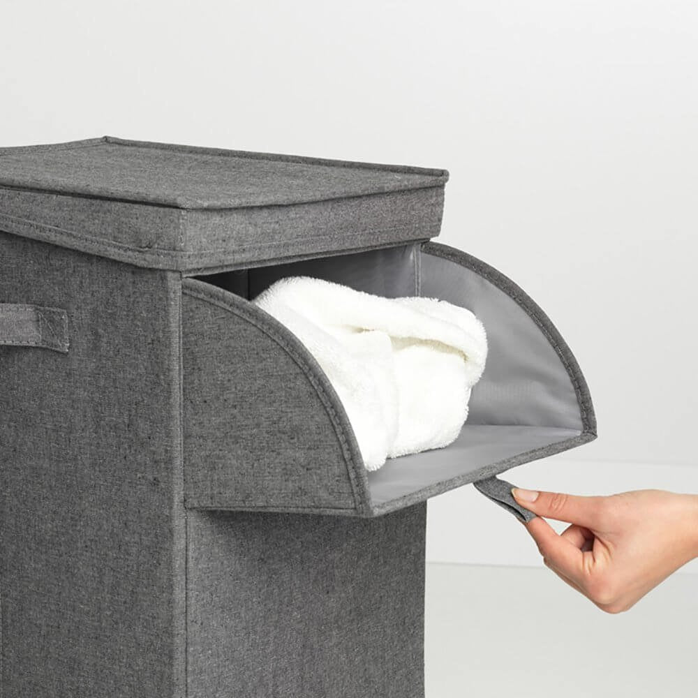 Brabantia Wäschekorbtasche 35 L Faltbar Schwarz