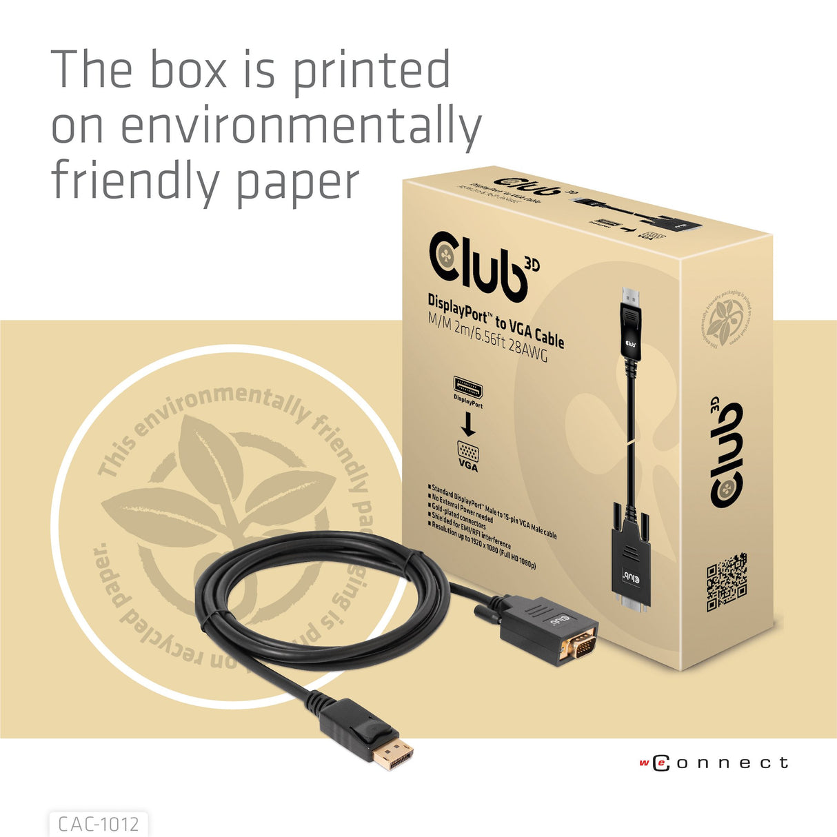 EAN 8719214472207 - CLUB3D CAC-1012 adaptador de cable de vídeo 2 m DisplayPort VGA (D-Sub) Negro imagen 9