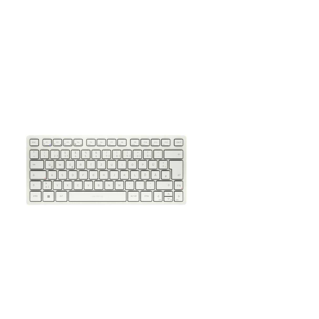 Teclado Alemán Cherry Kw 7100 Mini Bt Wireless De-Layout Milk Blanco