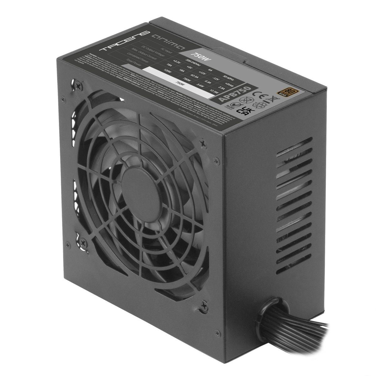 Fuente De Alimentacion Tacens Anima 750w Apb650 Atx 80 Plus Bronze Pfc Activo 14db 12cm Fan