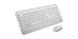 Logitech Signature Mk650 Combo For Business Juego De Teclado Y Ratón Inalámbrico Bluetooth Le Qwertz Checo Blanco Hueso