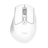Mouse Trust Wireless Niven Bt/2.4ghz 7 Botones 800-3200dpi Recargable Color Blanco.