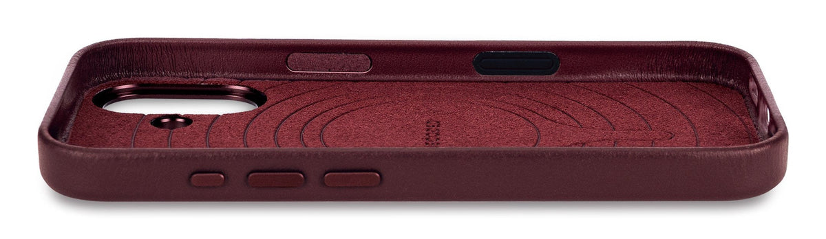 Decoded Leather Backcover Iphone 17 Dark Ruby