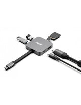 EAN 3760170857930 - Urban Factory HUBEE LIGHT USB 3.2 Gen 1 (3.1 Gen 1) Type-C Gris imagen 4