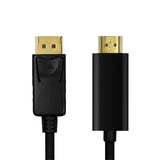 EAN 4052792052312 - LogiLink CV0129 adaptador de cable de vídeo 5 m DisplayPort HDMI tipo A (Estándar) Negro imagen 2