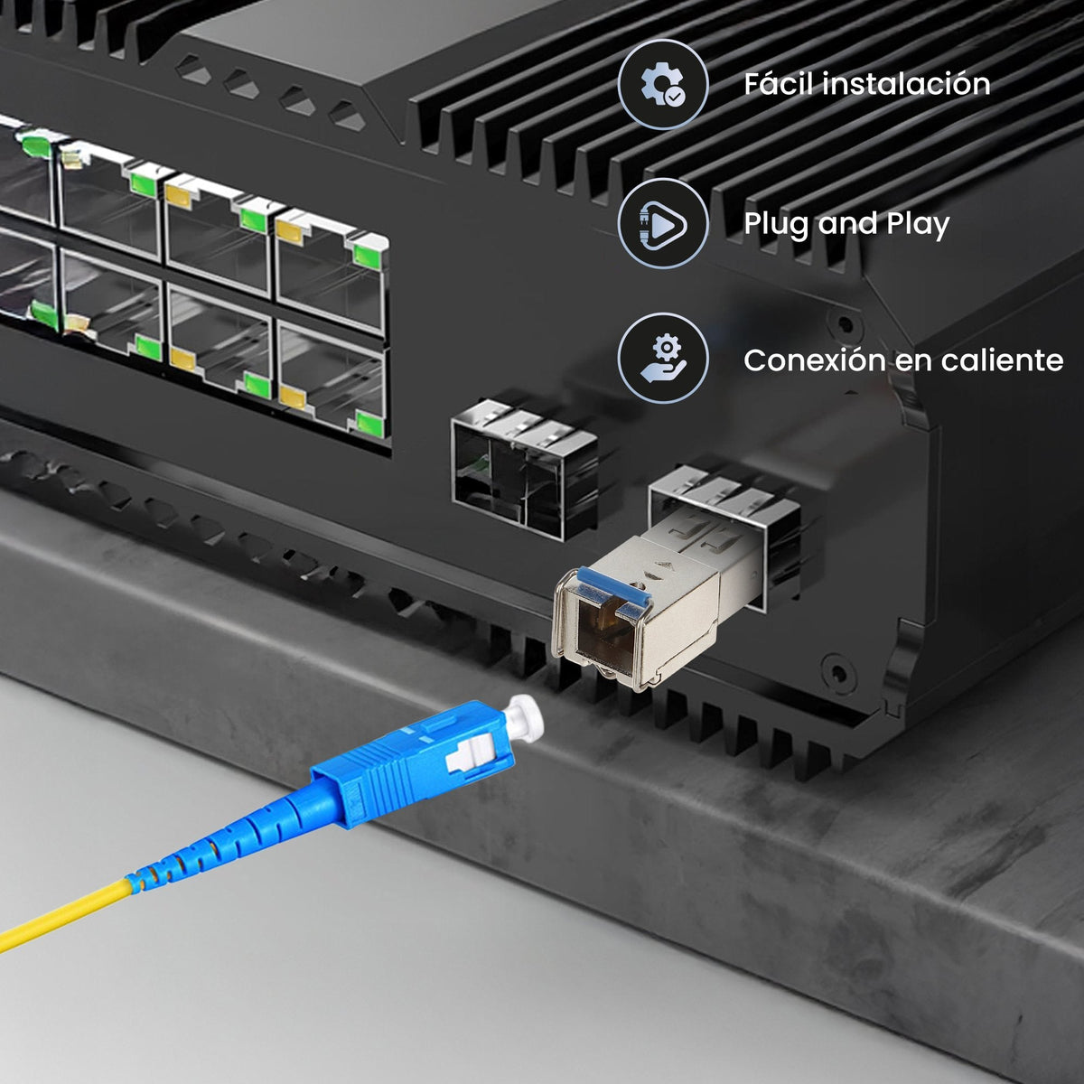 Extralink Sfp 1.25g  Sfp Wdm Módulo  1,25gbps, 1310/1550nm, Single Mode, 3km, Sc, Dom, Pair