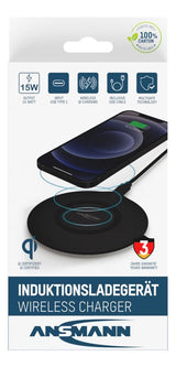 Cargador  Ansmann Indiktiv Cablelos Qi-Compatible Wiline 15r
