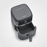 Severin Fr 2452 Freidora Sencillo 4,3 L Independiente 1500 W Freidora De Aire Caliente Negro, Plata