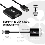 Adaptador Club3d Hdmi 1.4 A Vga (M / F), Activo Con Audio