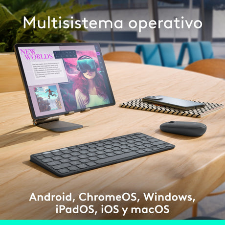 EAN 5099206125773 - Logitech 920-012973 teclado Universal Bluetooth QWERTY Español Grafito imagen 5