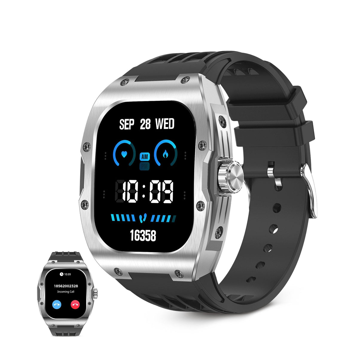 Smartwatch  Ksix Hero Black 1.95"