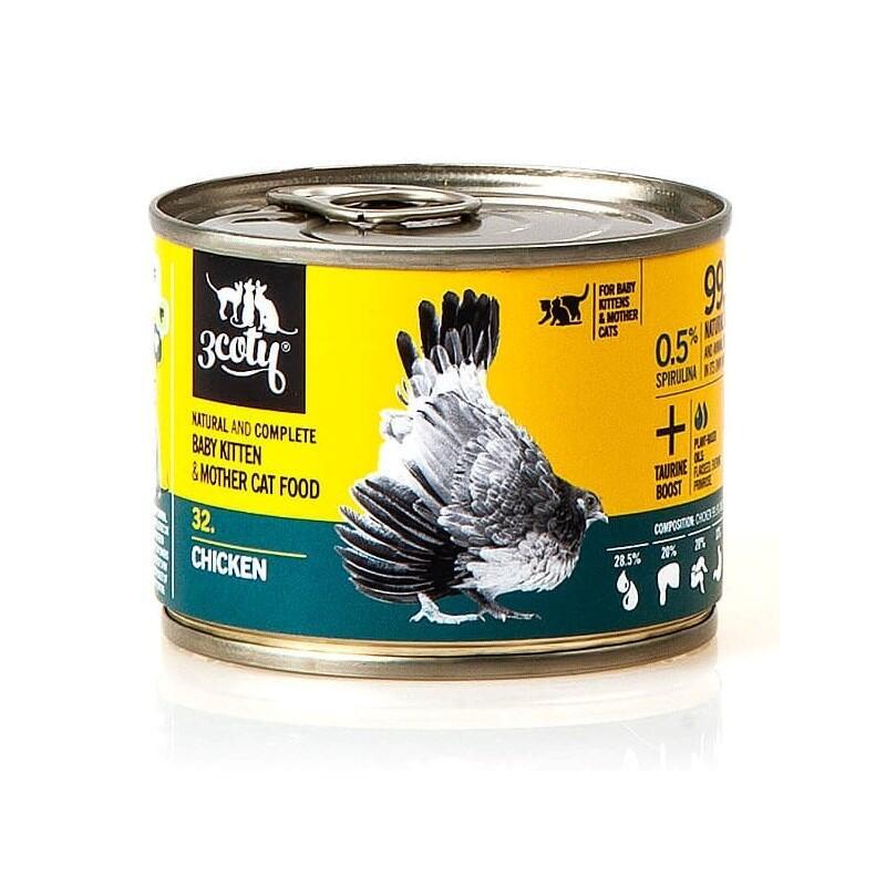 3coty Chicken With Spirulina Baby&Mother Cats 180g