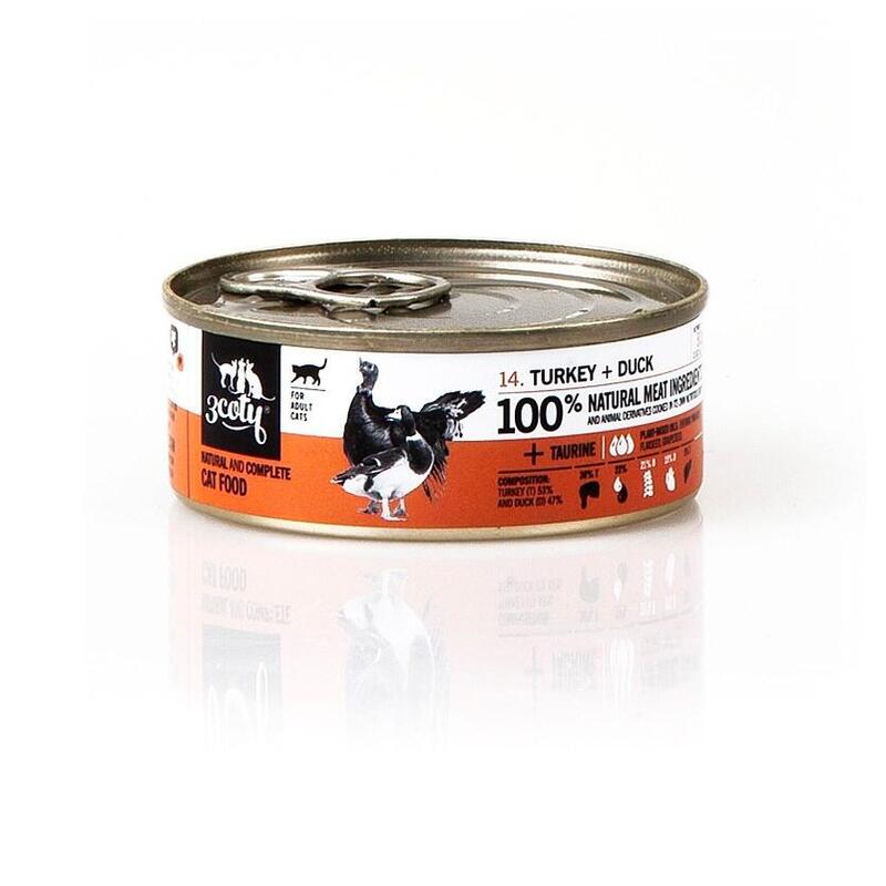 3coty Turkey With Duck - Comida Húmeda Para Gatos - 80g