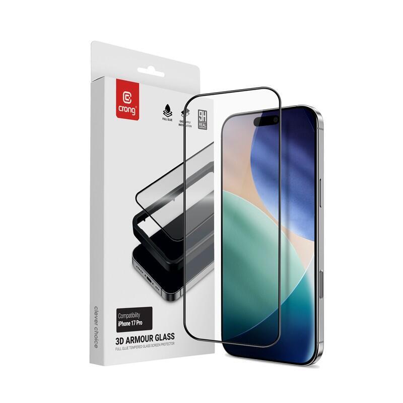 3d Armour Glass - Szklo Hartowane Iphone 17 Pro + Ramka Instalacyjna