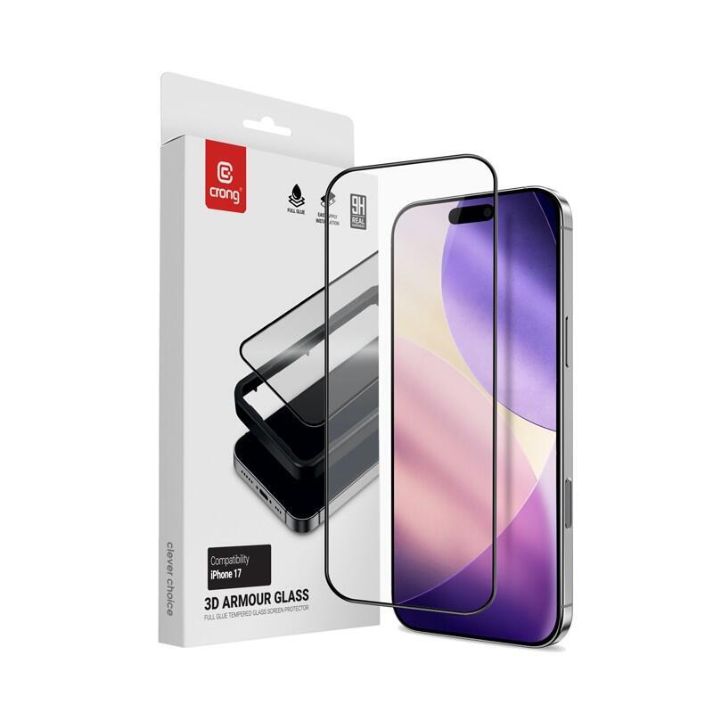 3d Armour Glass - Szklo Hartowane Iphone 17 + Ramka Instalacyjna
