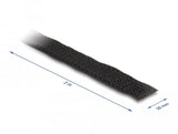 Klettband Auf Rolle Mit Schlaufe L 3 M X B 20 Mm Schwarz