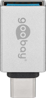 EAN 4040849566202 - Goobay 56620 cambiador de género para cable USB C USB A Plata imagen 2