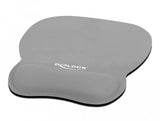 Delock Alfombrilla Ergonómica Para Ratón Con Reposamuñecas Gris 245 X 206 Mm