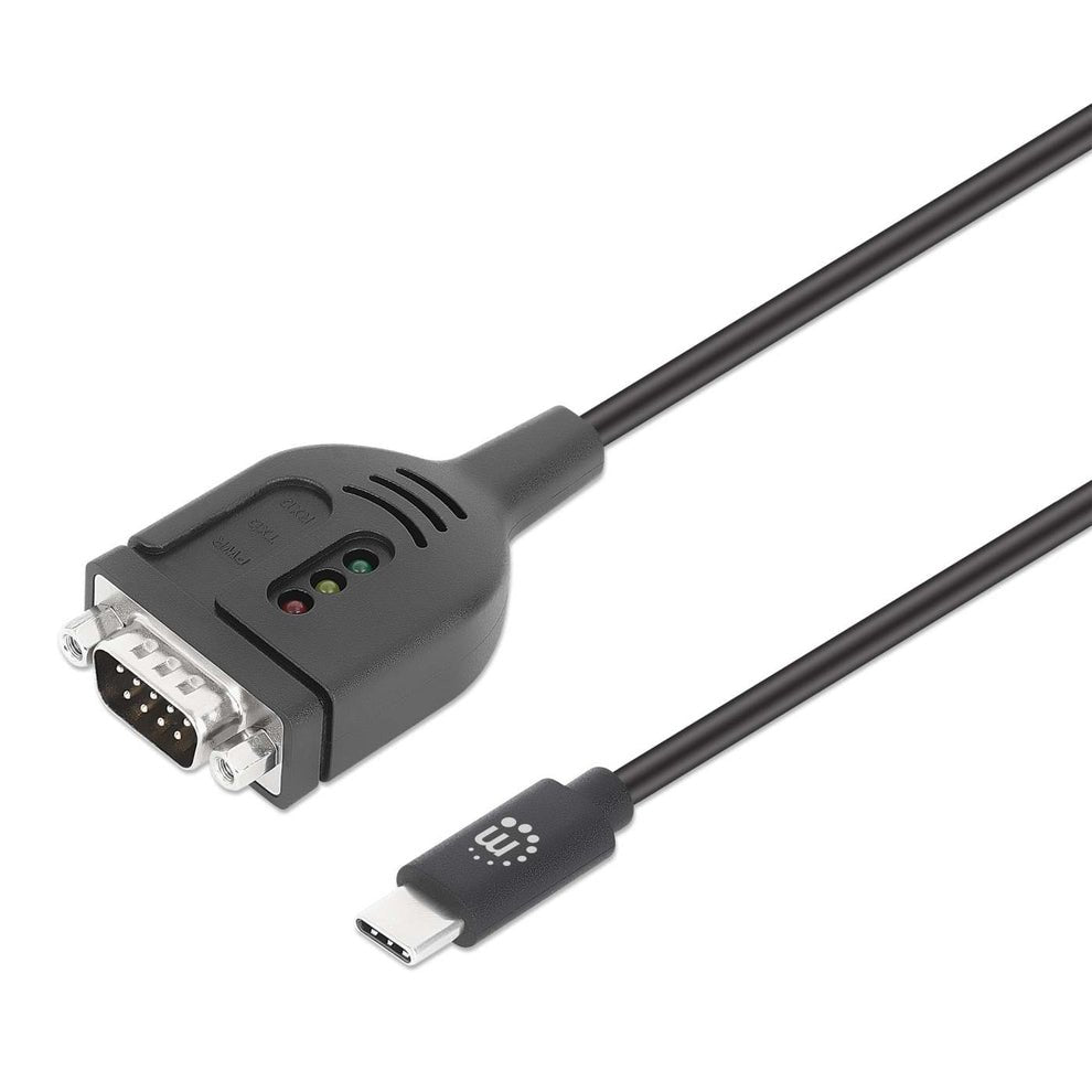 Manhattan Usb-C A Seriell Db9 Rs232 Adaptador Pl2303gt 1m