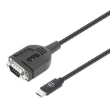 Manhattan Usb-C A Seriell Db9 Rs232 Adaptador Pl2303gt 1m