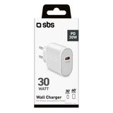 Sbs Cargador Usb-C Pd 30w Blanco