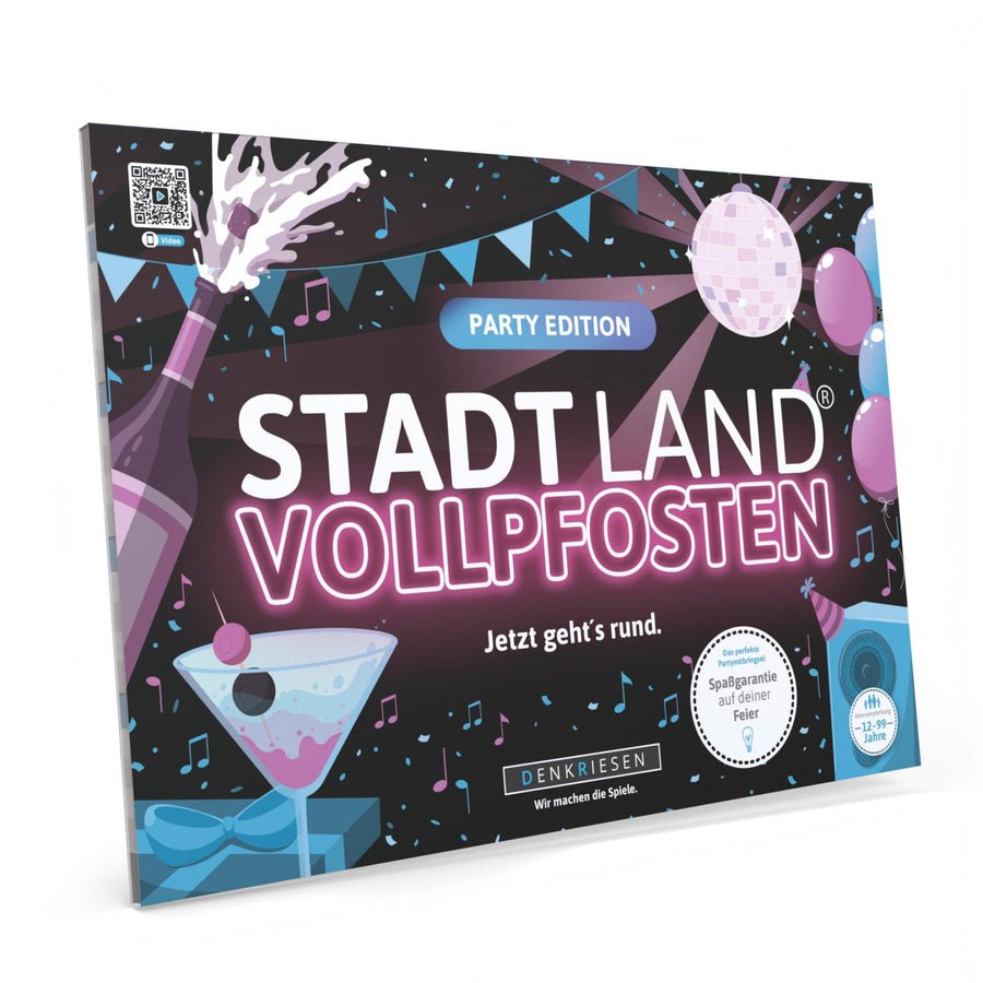 Stadt Land Vollpfosten - Party Edition - Din A4