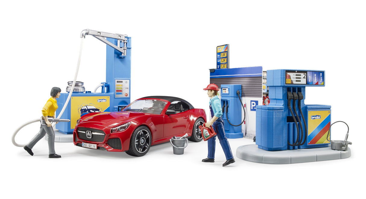 Bruder Gasolinera Bworld Con Zona De Lavado 62111
