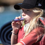 Opinel Navaja Outdoor Junior Azul Nº07 Con Silbato Hasta 100 Db, Hoja De 7,5 Cm Robusta, Punta Ligeramente Redondeada,