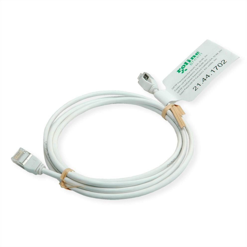 Roline Verde U Ftp Cable De Red Cat.6a (Class Ea), Lsoh, Slim, Wei, 3 M