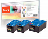 Peach Pi200-587 Cartucho De Tinta 3 Pieza(S) Negro, Cian, Magenta, Amarillo 9 Ml, 11 Ml, 250 Páginas, 200 Páginas, 3 Pieza(S), Multipack