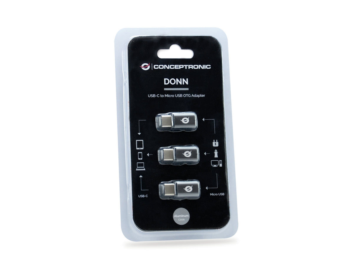 Adaptador Usb-C 3.1 Macho A  Micro Usb Hembra  Otg Pack 3 Uds
