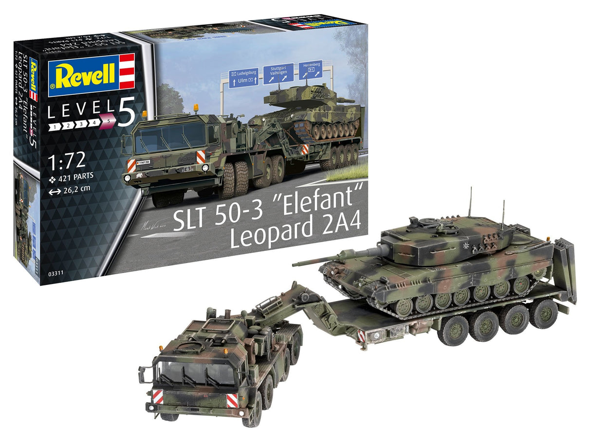 Revell Slt 50-3 Elefant  + Leopard 2a4