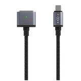Fixed Braided Cable Usb-C Magsafe 3, 2m, 140w, Gray